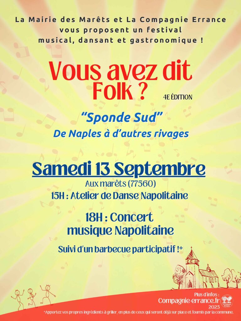Festival vous avez dit folk 2025 aux marêts - La compagnie Errance