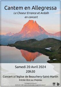 Cantem en Allegressa - duo ardalh et le choeur de la Compagnie Errance